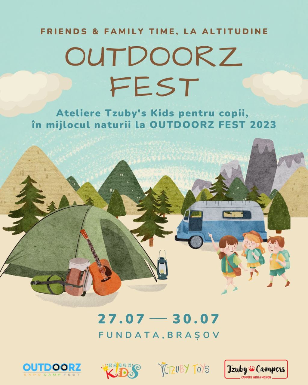 Tzuby’s Kids @ OutdoorzFest2023 – o experiență de neuitat în mijlocul&nbsp;naturii.