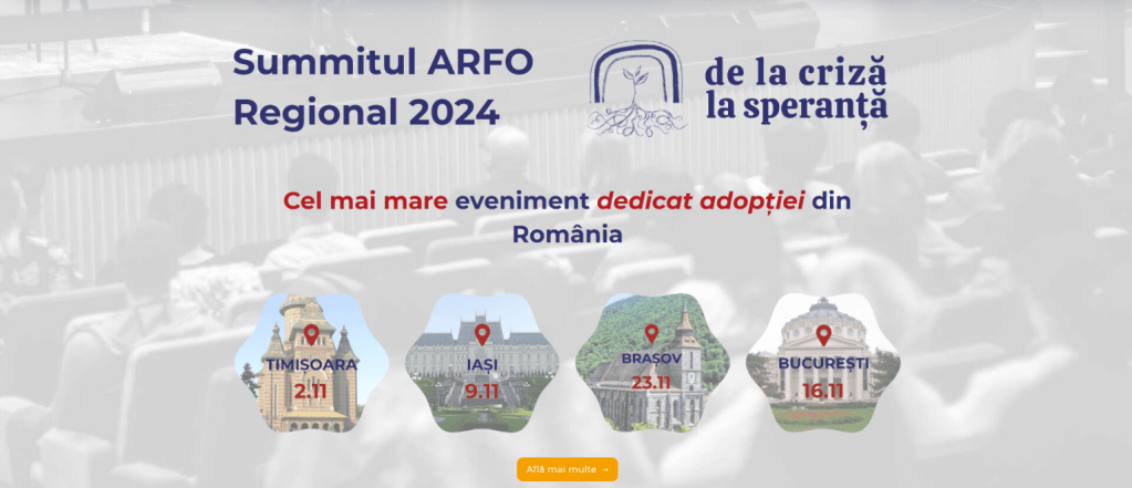 Tzuby’s Kids la Summitul ARFO 2024 – „De la criză la speranță”: Cel mai așteptat eveniment dedicat&nbsp;adopției