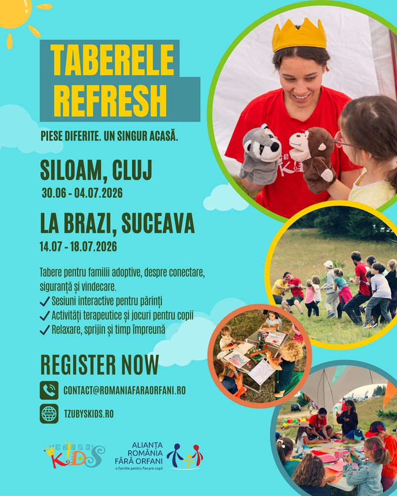 Tabăra Refresh 2026 -„Piese diferite. Un singur&nbsp;ACASĂ.”